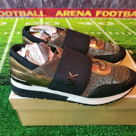 Michael kors maven mixed media raven slip ons size 8 - Picture 4 of 9